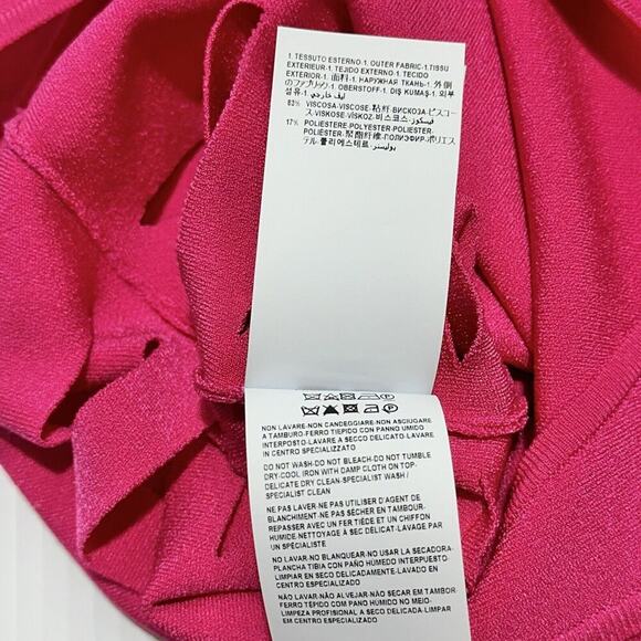 Versace Runway IT 44/ US 8 Cut Out Stretch Jersey Mini Dress Pink NWT$2,025 - Picture 13 of 16